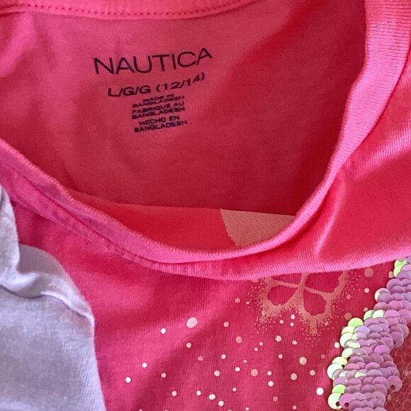 Set of 3 Short Sleeve T-Shirts in Pinks and Purples, Size L (10/12) - Picture 2 of 5